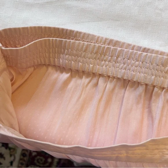 Intimately Free People Blush Pink Mini Light Polka Dot Slip with Lace Trim - Picture 6 of 12